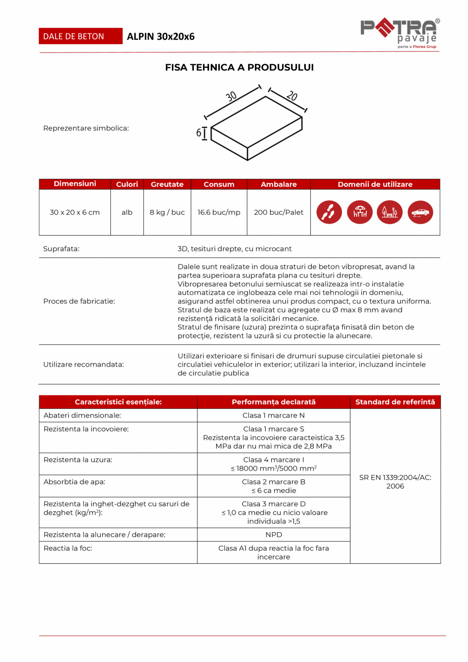 Pagina 1-Fisa tehnica pavaj ALPIN 30x20x6 cu microcant Petra Pavaje Fisa tehnica Romana ALPIN 30x20x6

DALE...