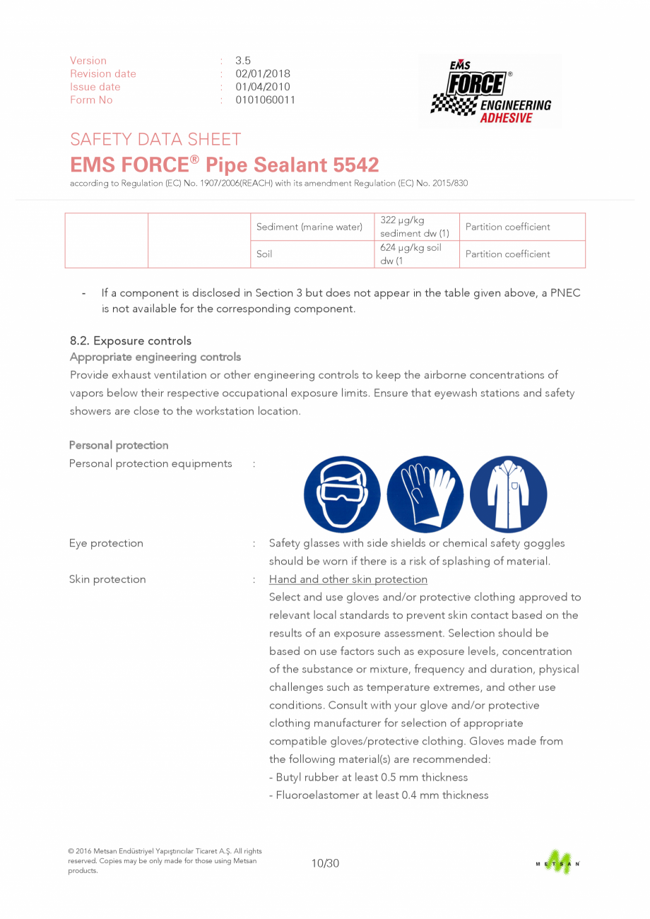 Pagina 10 - Prezentare produs - Adeziv etansare filete metalice EMS FORCE EMS FORCE 5542 Catalog,...