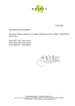 Certificat de conformitate Metsan - Adezivi pentru etansare filete metalice EMS FORCE - EMS FORCE 5542