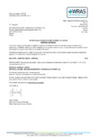 Certificat WRAS pentru adeziv etansare filete metalice EMS FORCE - EMS FORCE 5543