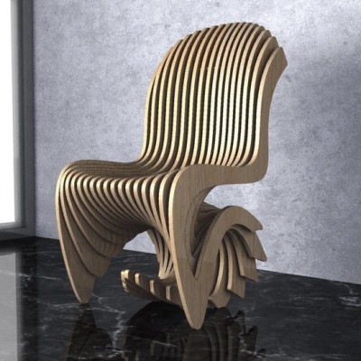 GUBROT Vedere de aproape -scaun parametric SP-001 - Scaune decorative din lemn pentru amenajari de interior