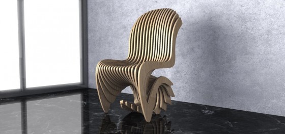 GUBROT Vedere de aproape -scaun parametric SP-001 - Scaune decorative din lemn pentru amenajari de interior