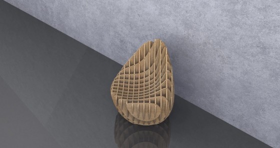 GUBROT Detalii scaun parametric SP-002 - Scaune decorative din lemn pentru amenajari de interior GUBROT