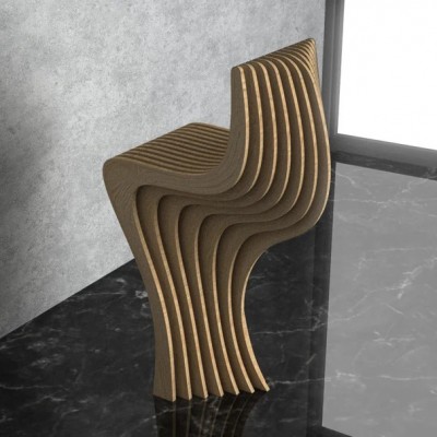 GUBROT Vedere de aproape - scaun parametric SP-003 - Scaune decorative din lemn pentru amenajari de