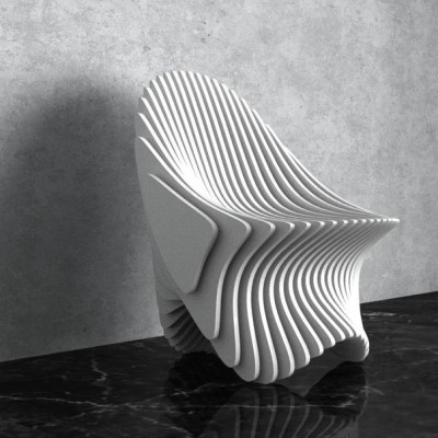 GUBROT Detalii scaun parametric SP-004 - alb - Scaune decorative din lemn pentru amenajari de interior