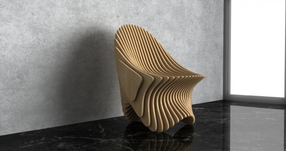 GUBROT Detalii scaun parametric SP-004 - Scaune decorative din lemn pentru amenajari de interior GUBROT