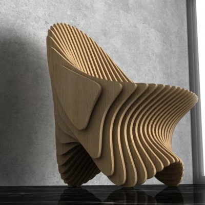 GUBROT Vedere de aproape scaun parametric SP-004 - Scaune decorative din lemn pentru amenajari de interior