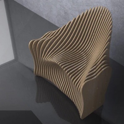 GUBROT Vedere de sus - scaun parametric SP-005 - Scaune decorative din lemn pentru amenajari de