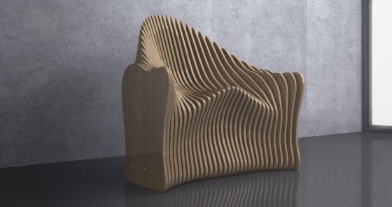 GUBROT Vedere de aproape - scaun parametric SP-005 - Scaune decorative din lemn pentru amenajari de