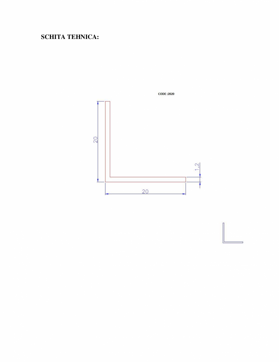 Pagina 2-Profilul din aluminiu de tip coltar treapta - Cod 42002 Ersin Aluminyum 2020 Specificații tehnice...