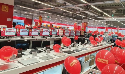 Interior magazin echipamente audio-video sonorizare ambientala supermarket (200-300 m²) Sisteme sonorizare si digital signage