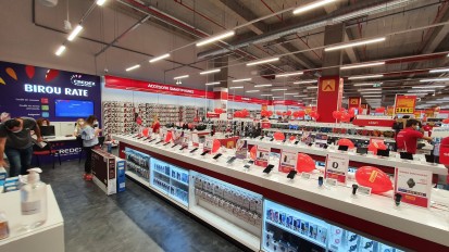 Interior magazin sonorizare ambientala supermarket (200-300 m²) Sisteme sonorizare si digital signage