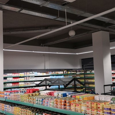 ECLER Interior supermarket - conserve - Sisteme sonorizare si digital signage pentru spatii comerciale si farmacii