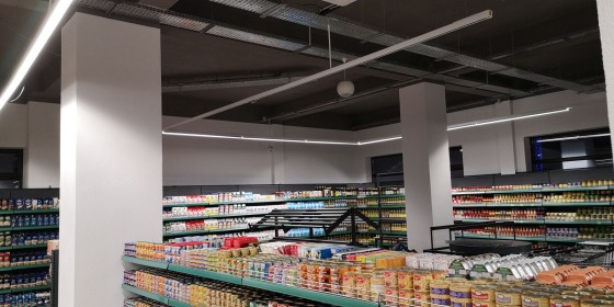 ECLER Interior supermarket - conserve - Sisteme sonorizare si digital signage pentru spatii comerciale si farmacii