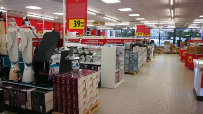 Magazin - detalii sectiune electrocasnice sonorizare ambientala supermarket (200-300 m²) Sisteme sonorizare si digital signage