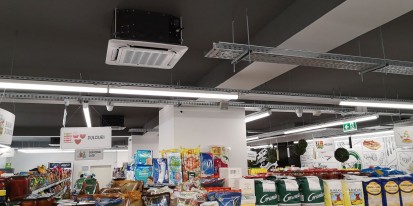 Raionul de alimente sonorizare ambientala supermarket (200-300 m²) Sisteme sonorizare si digital signage