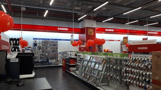 ECLER Sectiunea de gaming a magazinului - Sisteme sonorizare si digital signage pentru spatii comerciale si