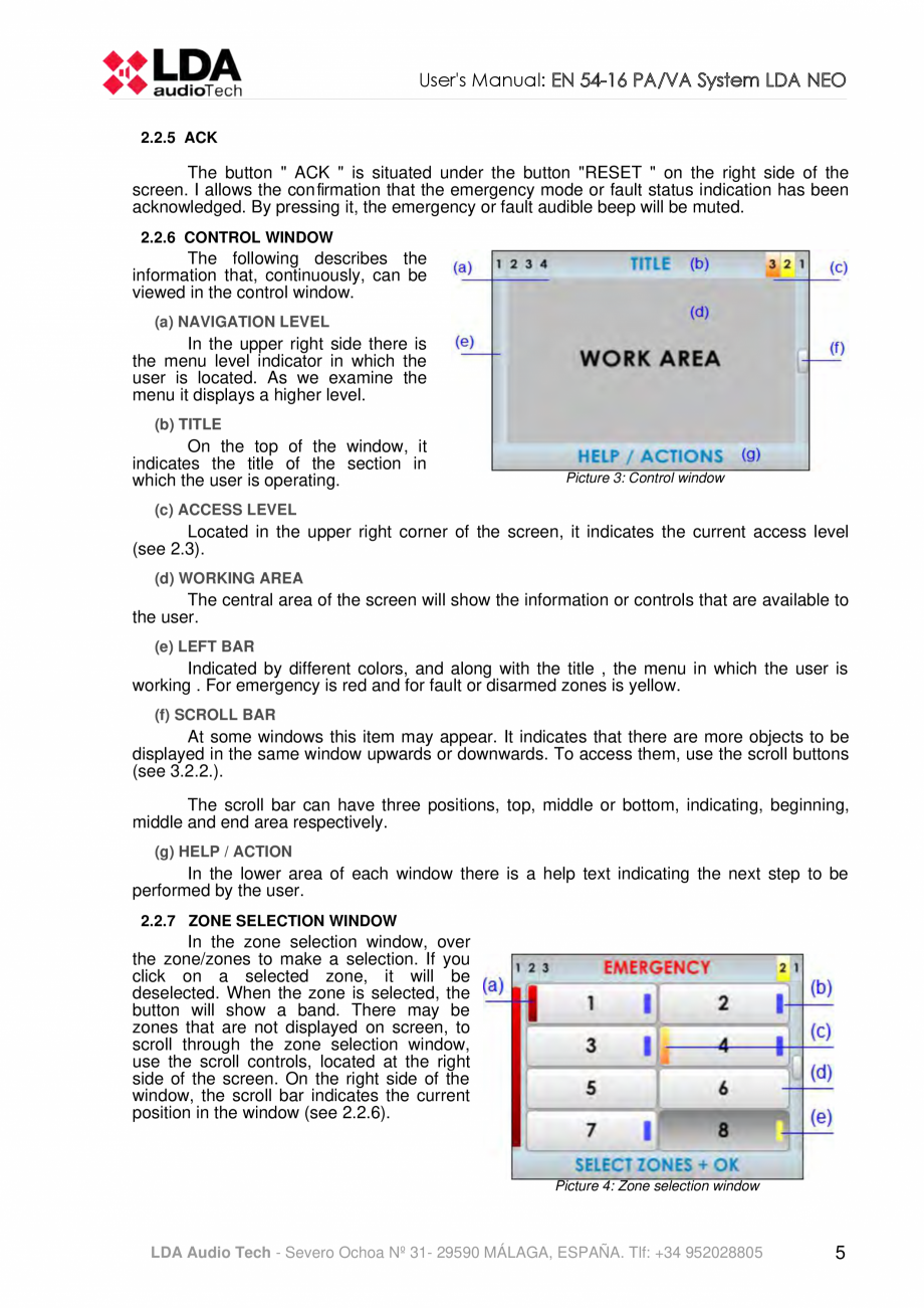 Pagina 9-Manualul  utilizatorului - Unitate centrala sistem de evacuare si adresare publica compact - NEO LDA...