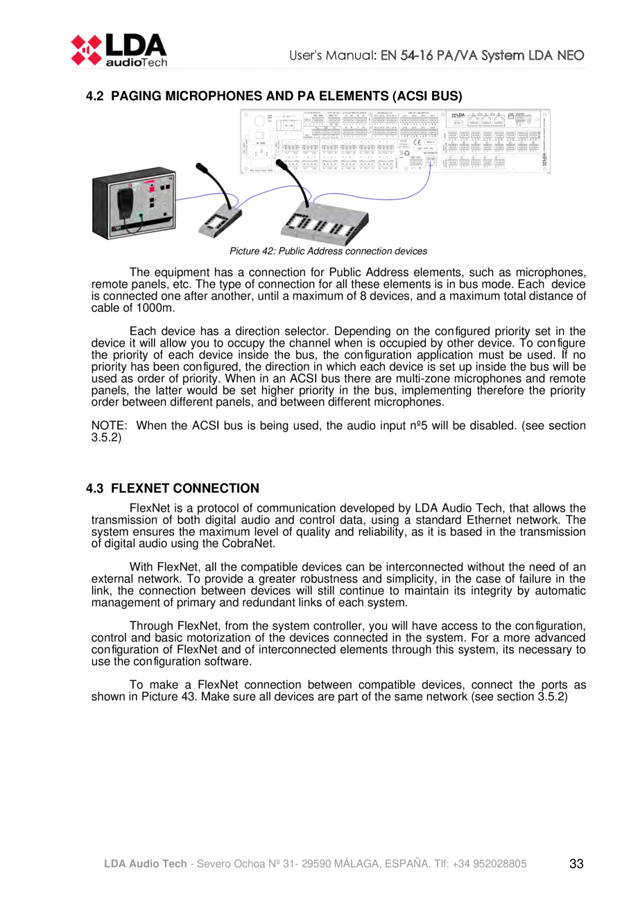 Pagina 37-Manualul  utilizatorului - Unitate centrala sistem de evacuare si adresare publica compact - NEO LDA...