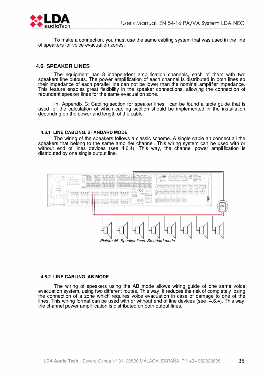 Pagina 39-Manualul  utilizatorului - Unitate centrala sistem de evacuare si adresare publica compact - NEO LDA...