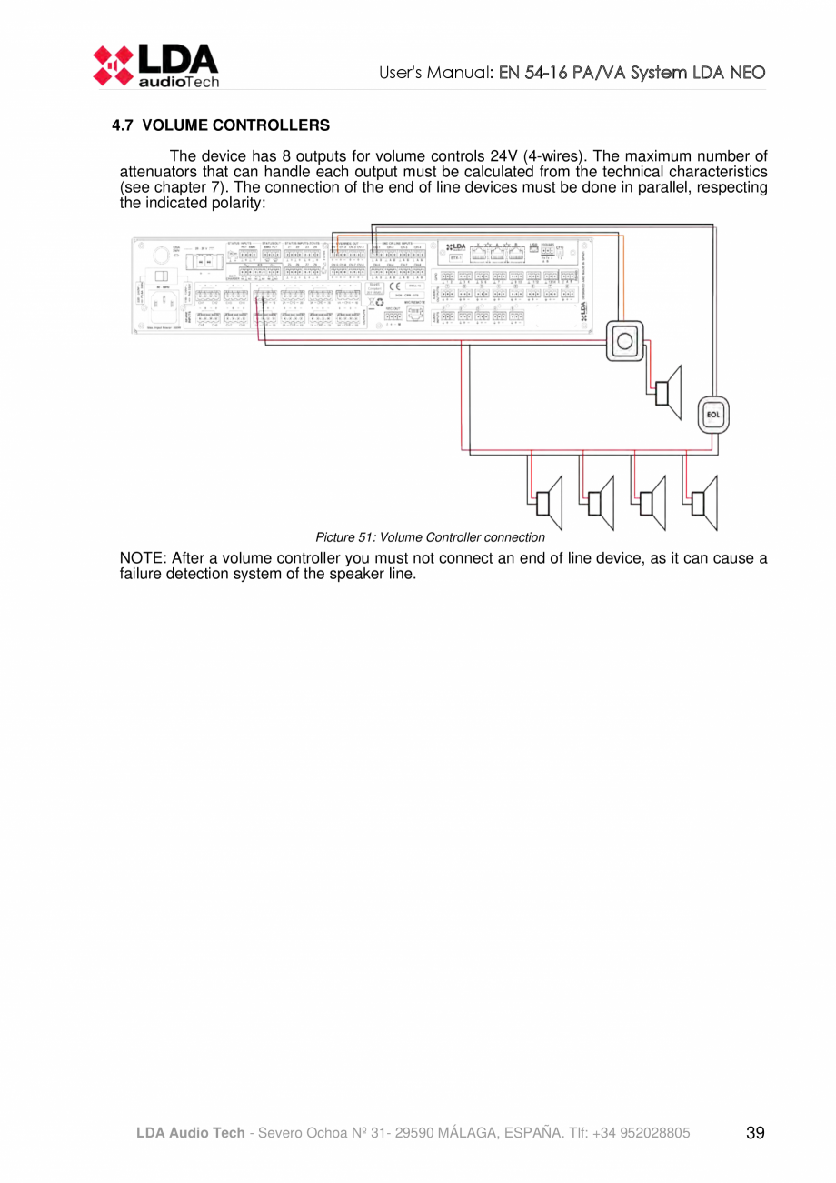 Pagina 43-Manualul  utilizatorului - Unitate centrala sistem de evacuare si adresare publica compact - NEO LDA...
