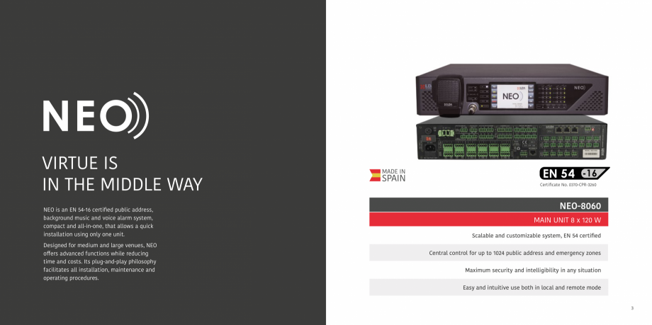 Pagina 2-Sisteme de adresare publica LDA Audio Tech Catalog, brosura Engleza EO UNIT

EXPANDABLE AND
SCALABLE...