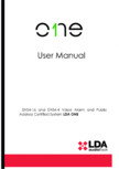 Manualul utilizatorului - Unitate centrala sistem de evacuare si adresare publica compact EN54-16 LDA Audio Tech