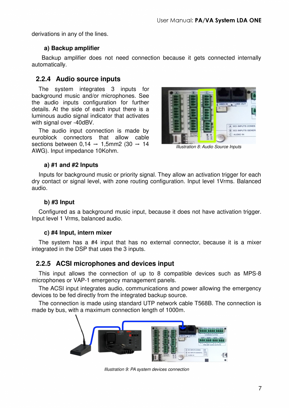 Pagina 11-Manualul utilizatorului - Unitate centrala sistem de evacuare si adresare publica compact EN54-16...