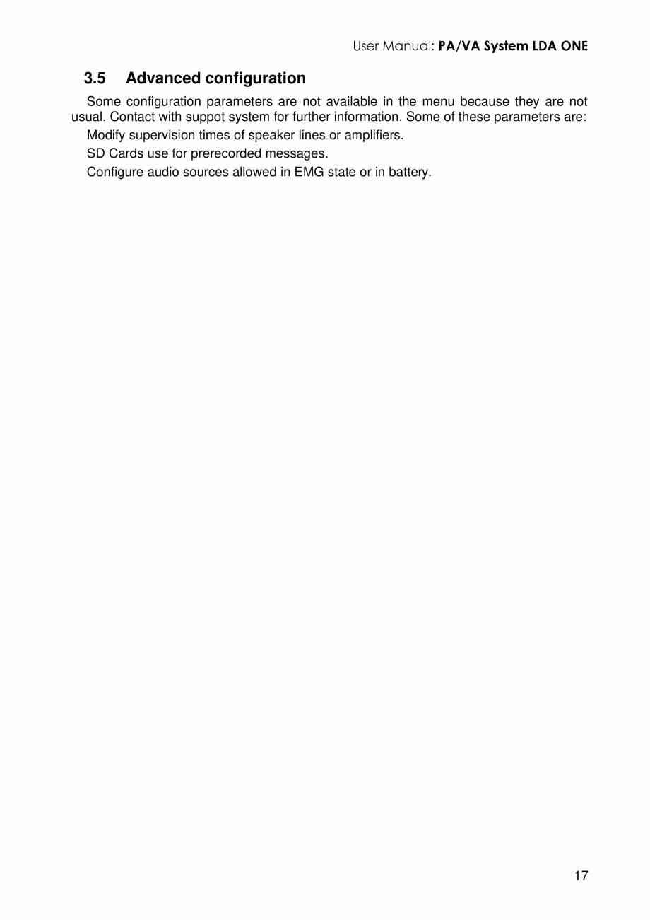 Pagina 21 - Manualul utilizatorului - Unitate centrala sistem de evacuare si adresare publica...