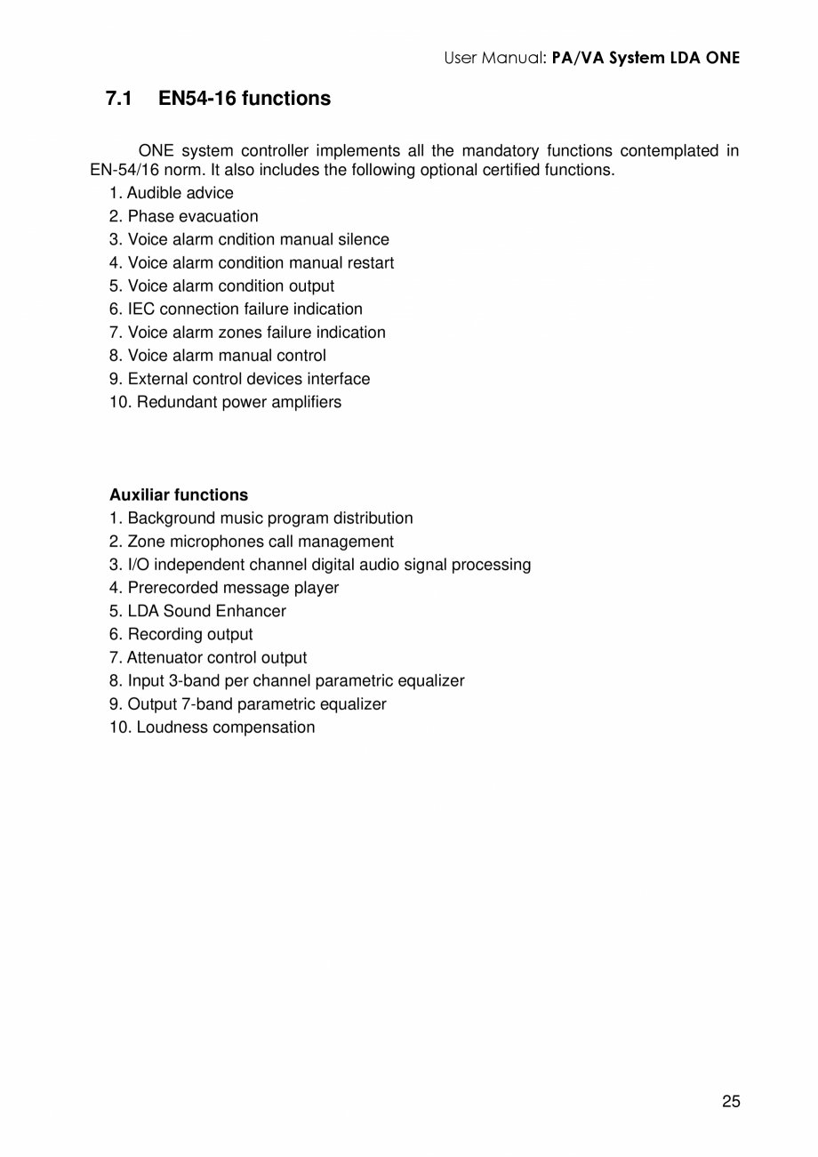 Pagina 29-Manualul utilizatorului - Unitate centrala sistem de evacuare si adresare publica compact EN54-16...