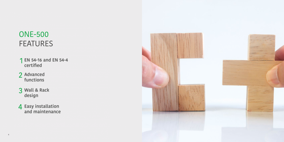 Pagina 3-Sistem de evacuare si adresare publica compact EN54-16 - LDA ONE LDA Audio Tech ONE-500 Catalog,...