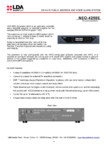 Modul extensie cu amplificator 4x250W pentru sistem PA VA - fisa tehnica LDA Audio Tech -
