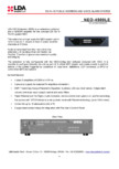 Modul extensie cu amplificator 4x500W @ 4 ohm pentru sistem PA VA - fisa tehnica LDA