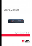 Manualul utilizatorului - Converter audio over Ethernet cu 4 canale pentru sistemul PA VA NEO LDA