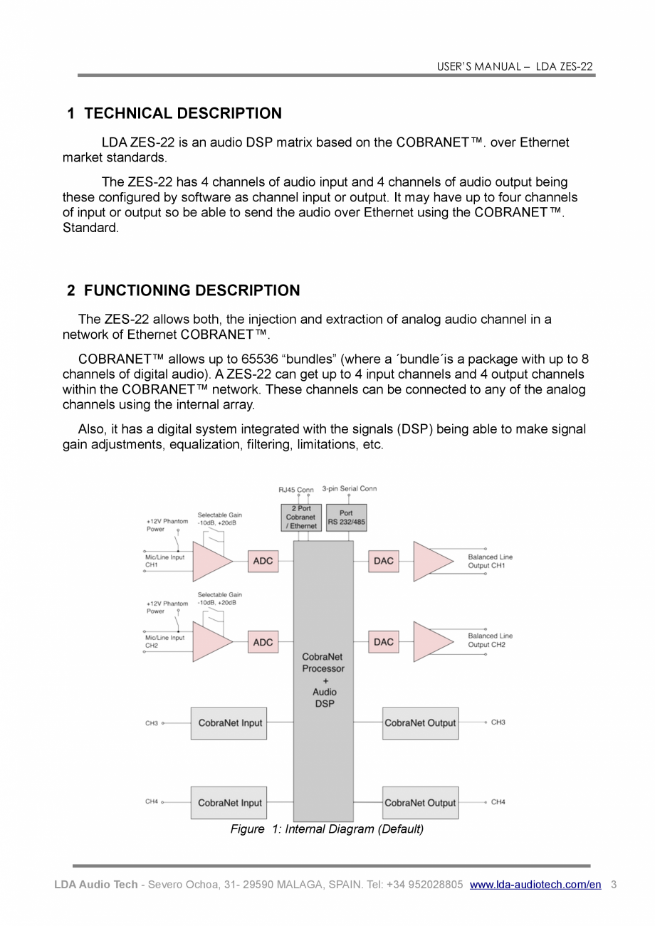 Pagina 7-Manualul utilizatorului - Converter audio over Ethernet cu 4 canale pentru sistemul PA/VA NEO LDA...