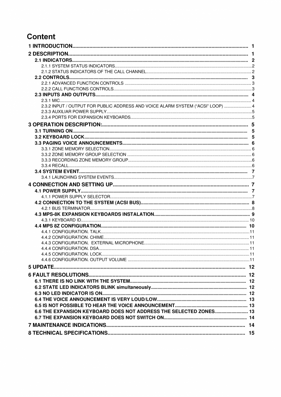 Pagina 3-Manualul utilizatorului - Statie de paging multi-zone pentru sistemele PA/VA NEO si ONE LDA Audio...