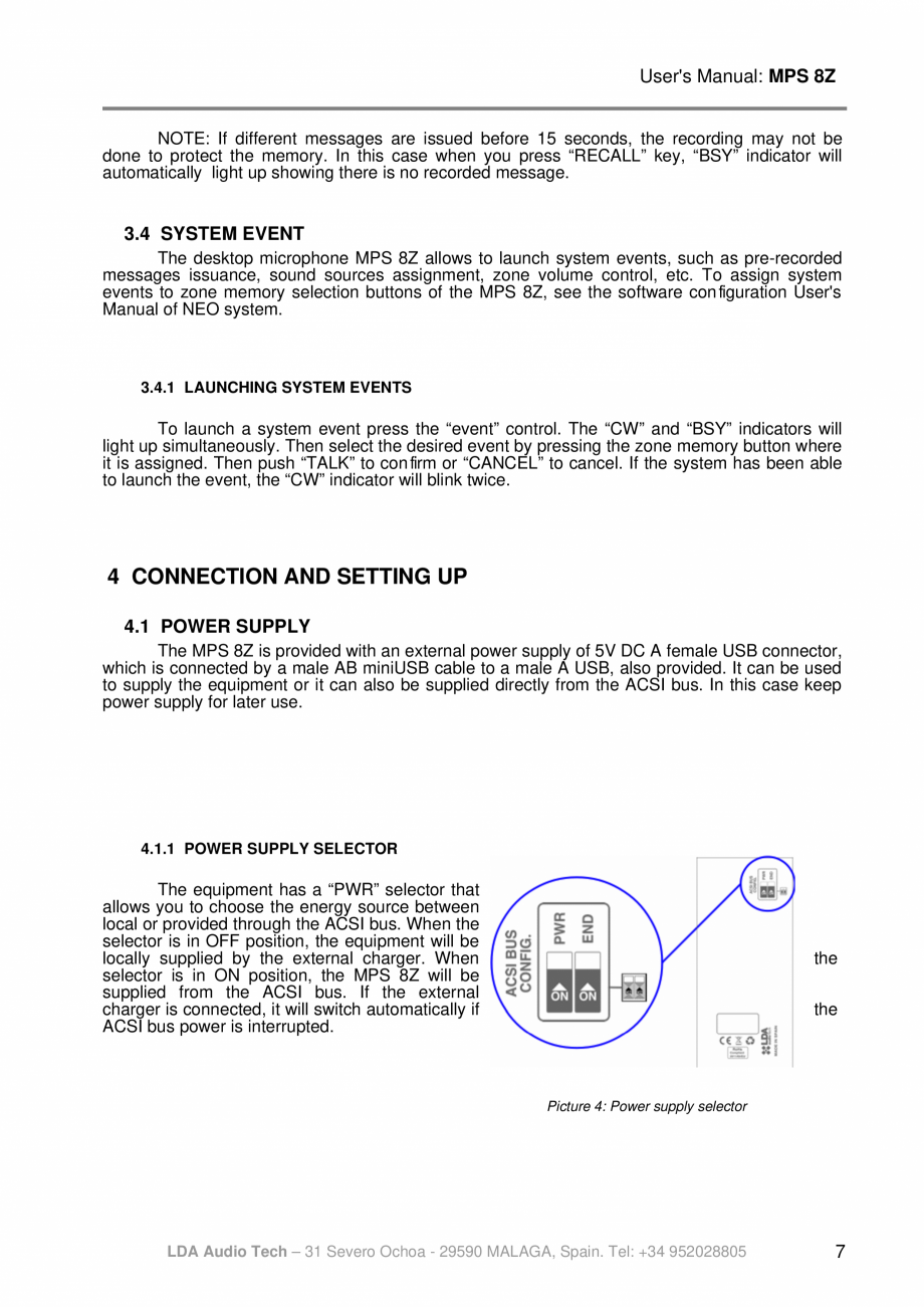 Pagina 11-Manualul utilizatorului - Statie de paging multi-zone pentru sistemele PA/VA NEO si ONE LDA Audio...
