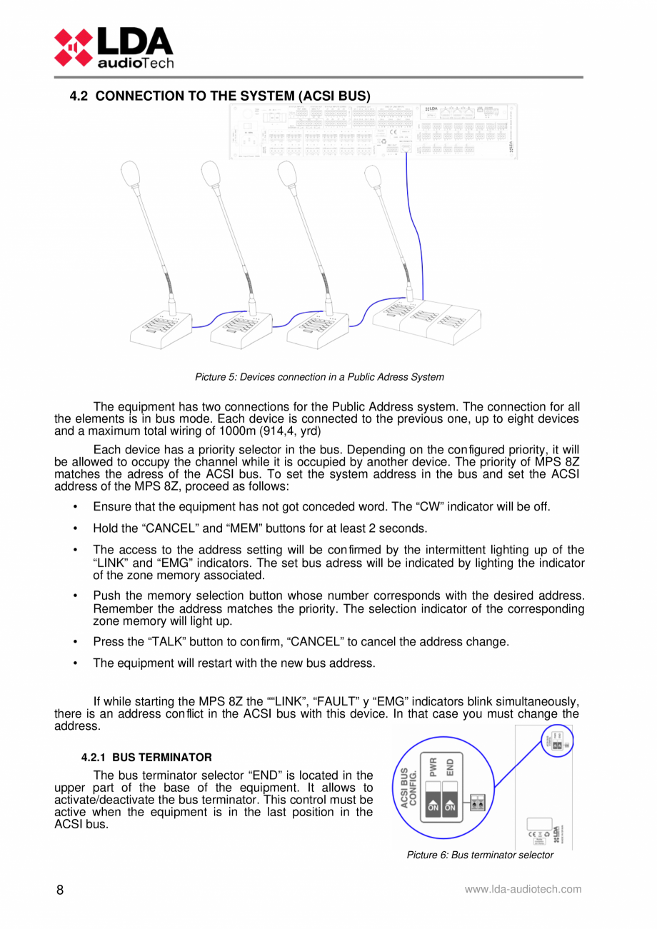 Pagina 12-Manualul utilizatorului - Statie de paging multi-zone pentru sistemele PA/VA NEO si ONE LDA Audio...