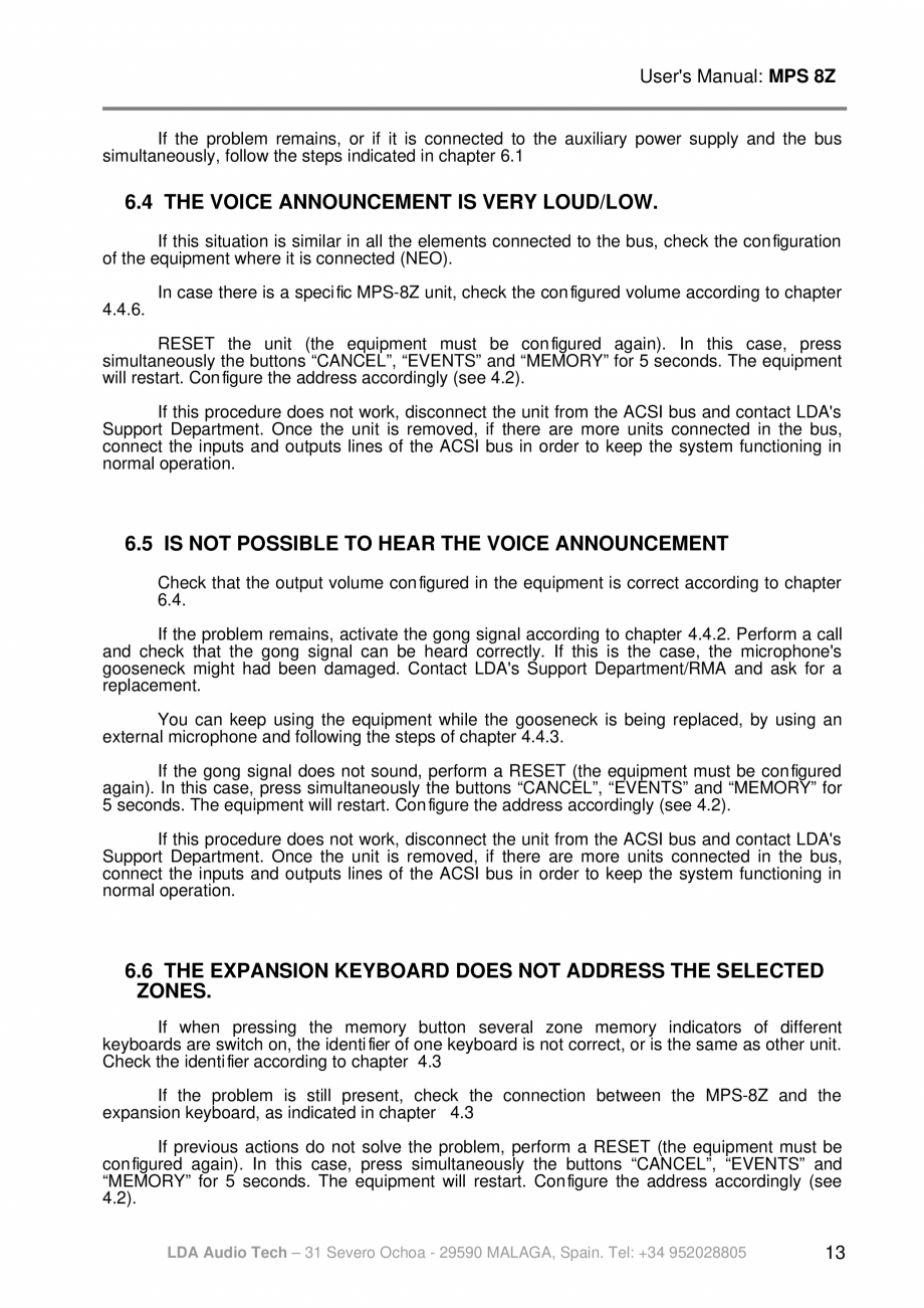 Pagina 17-Manualul utilizatorului - Statie de paging multi-zone pentru sistemele PA/VA NEO si ONE LDA Audio...