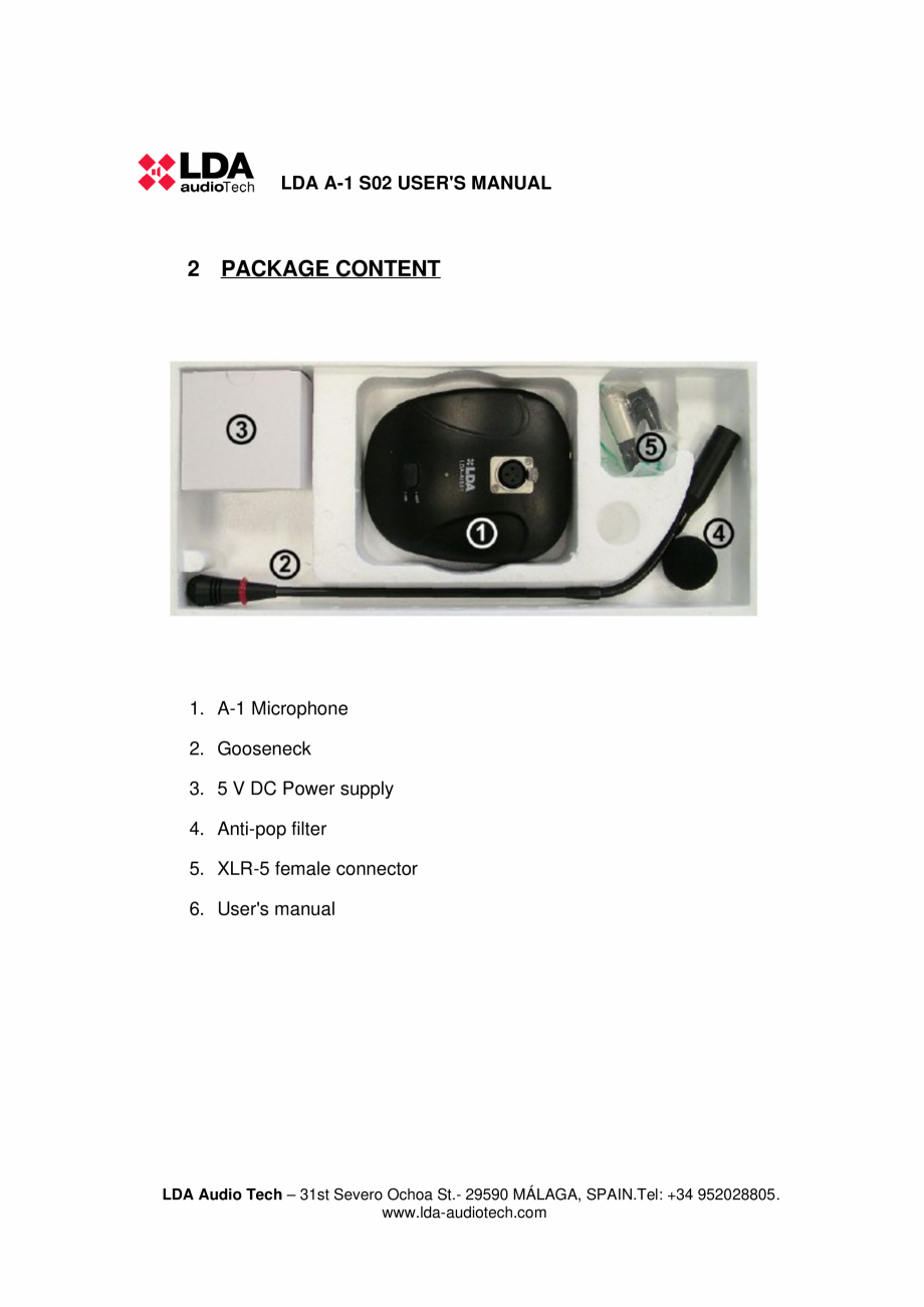 Pagina 5-Manualul utilizatorului - Statie de paging cu 1 zona pentru sistemele PA/VA NEO si ONE LDA Audio...