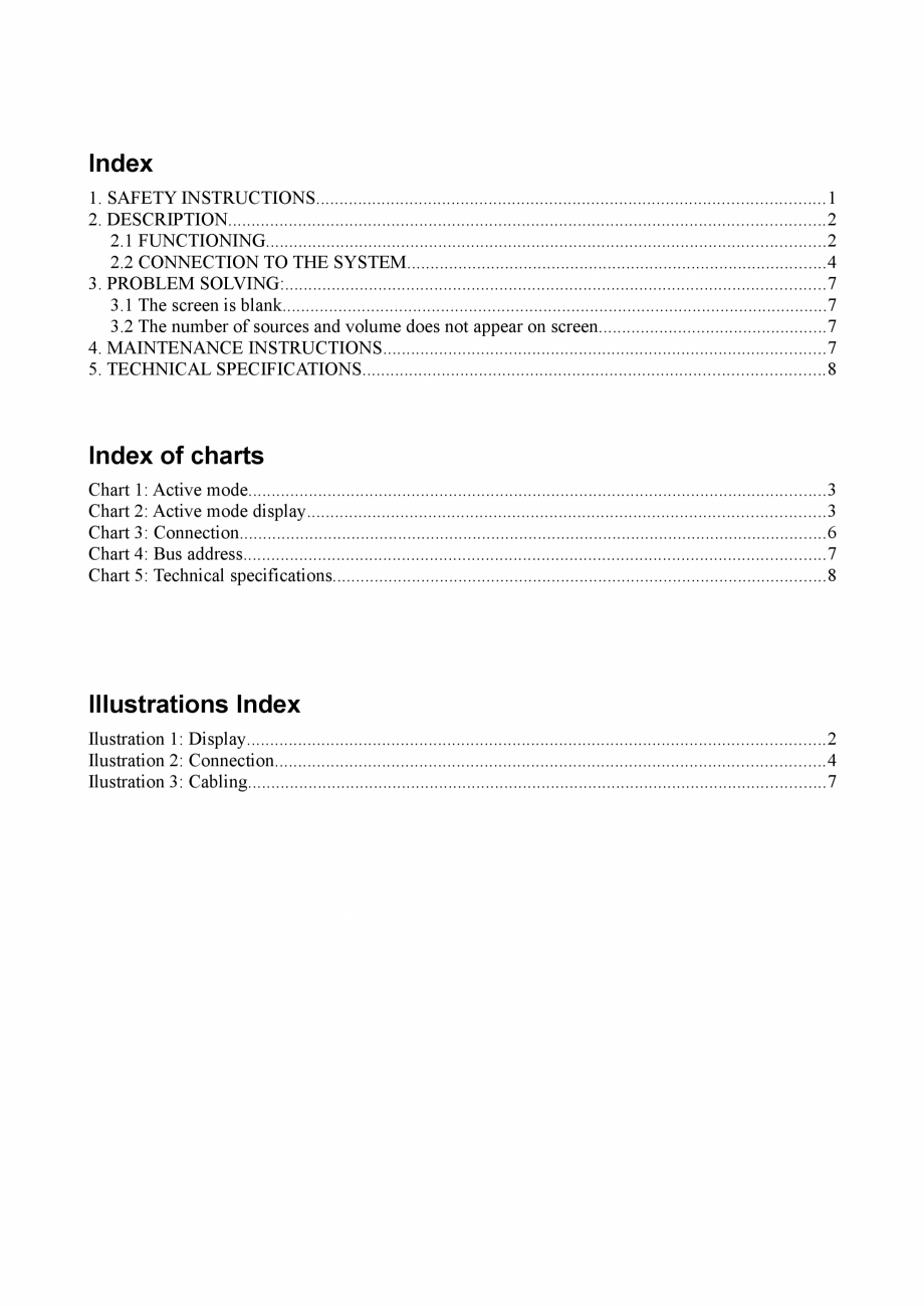 Pagina 3 - Manualul utilizatorului - Panou de control de perete pentru sistemul PA/VA NEO LDA Audio ...
