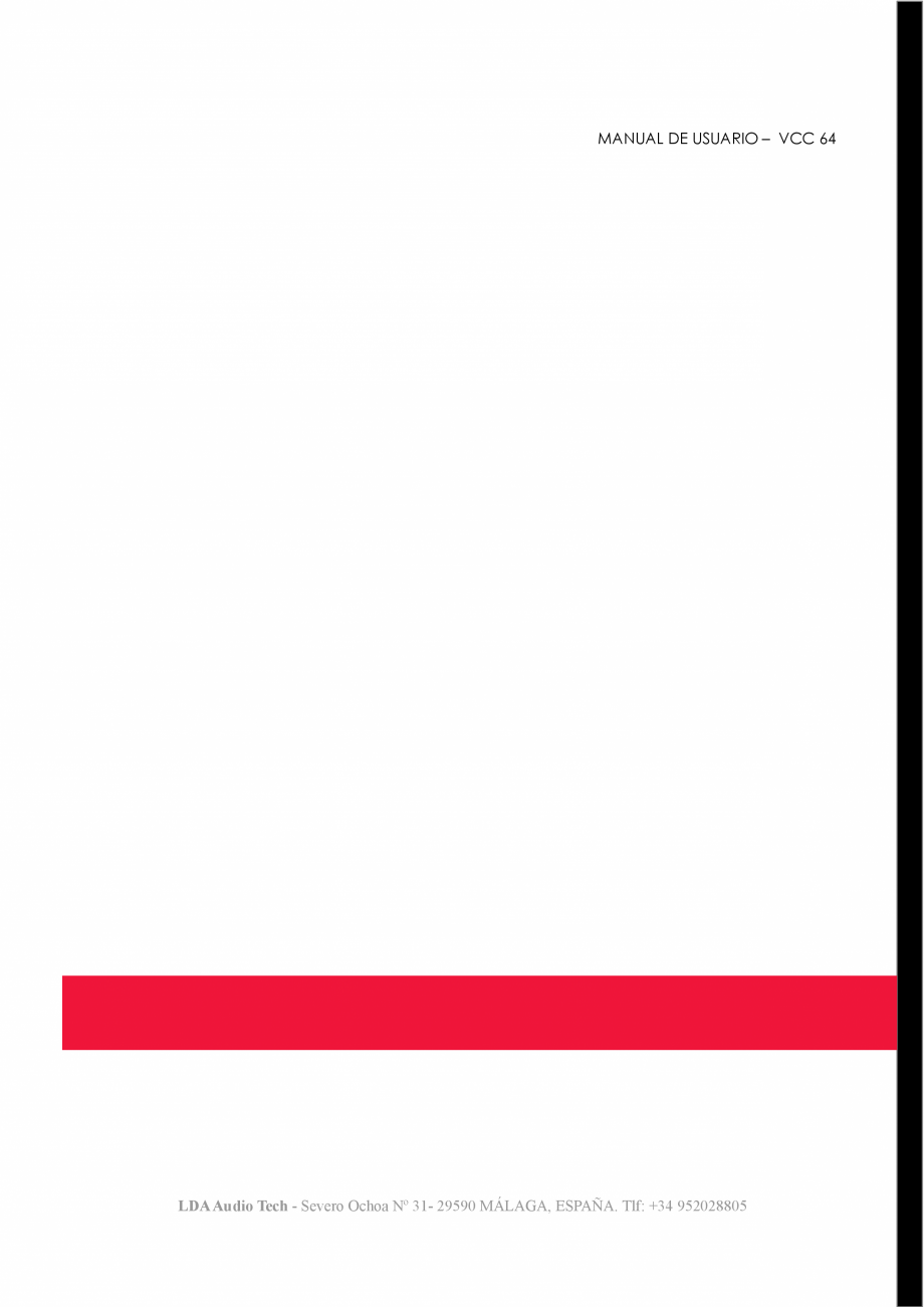 Pagina 12-Manualul utilizatorului - Panou de control de perete pentru sistemul PA/VA NEO LDA Audio Tech Tech...