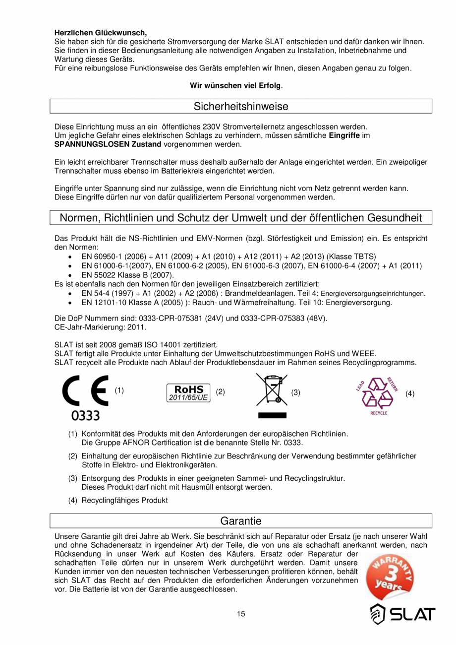 Pagina 14-Manualul utilizatorului - Incarcator baterie sursa de alimentare de rezerva 3600W pentru sistem...