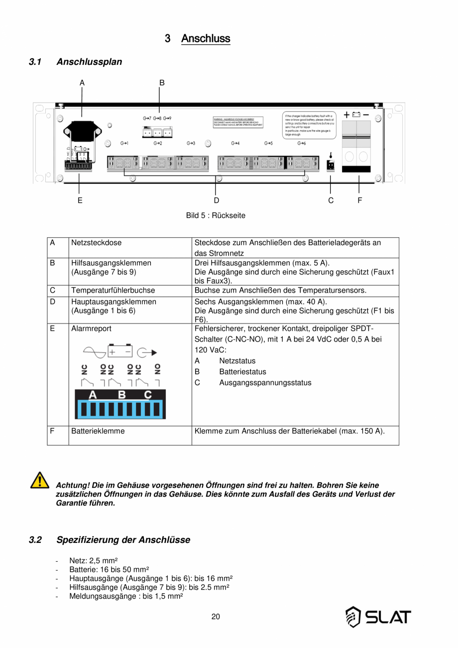 Pagina 19-Manualul utilizatorului - Incarcator baterie sursa de alimentare de rezerva 3600W pentru sistem...