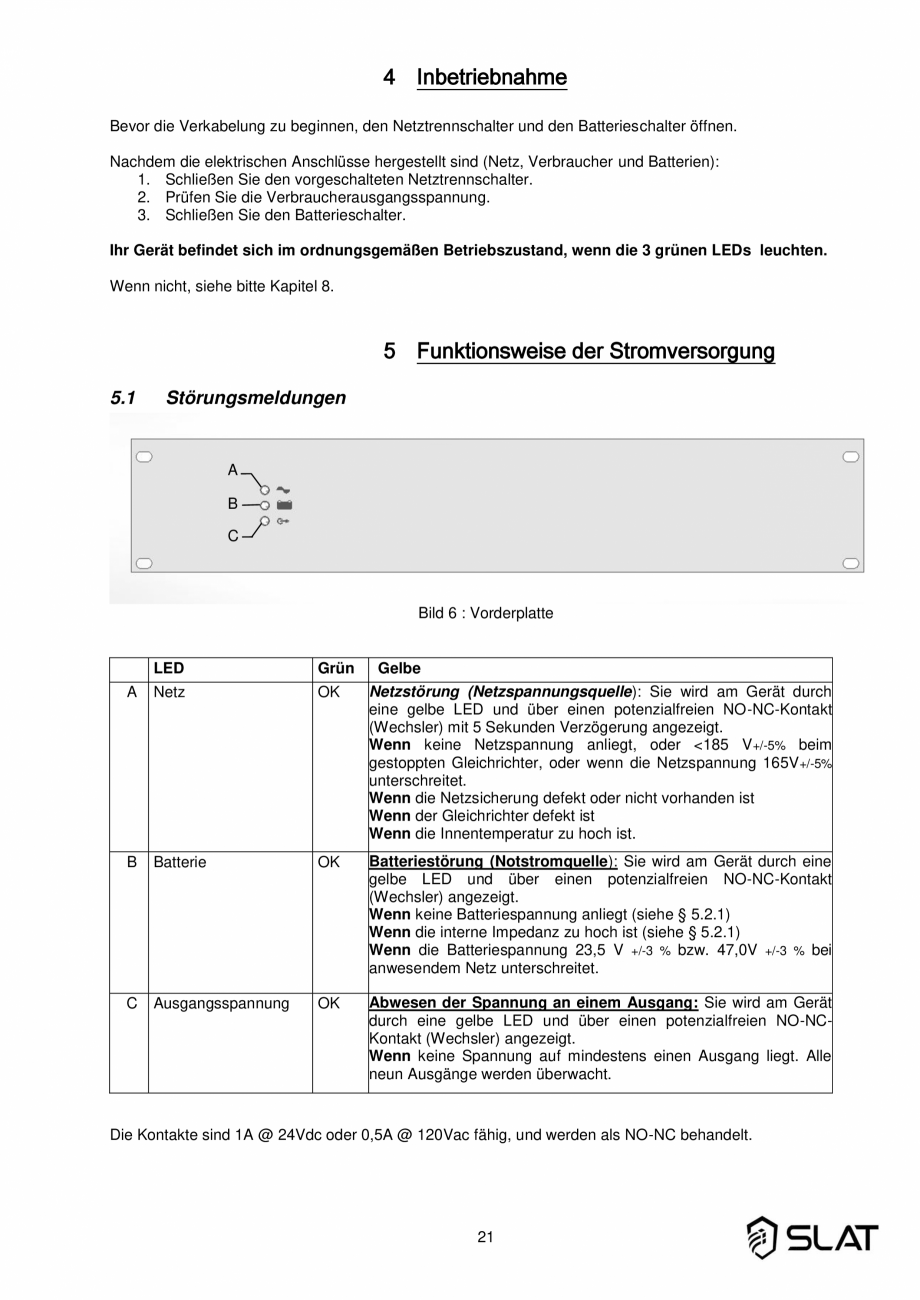 Pagina 21-Manualul utilizatorului - Incarcator baterie sursa de alimentare de rezerva 3600W pentru sistem...