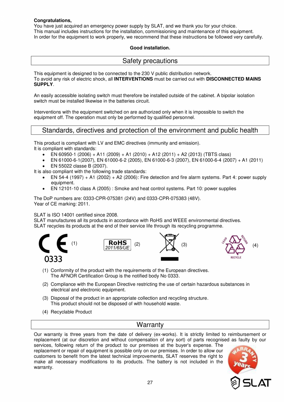 Pagina 27-Manualul utilizatorului - Incarcator baterie sursa de alimentare de rezerva 3600W pentru sistem...