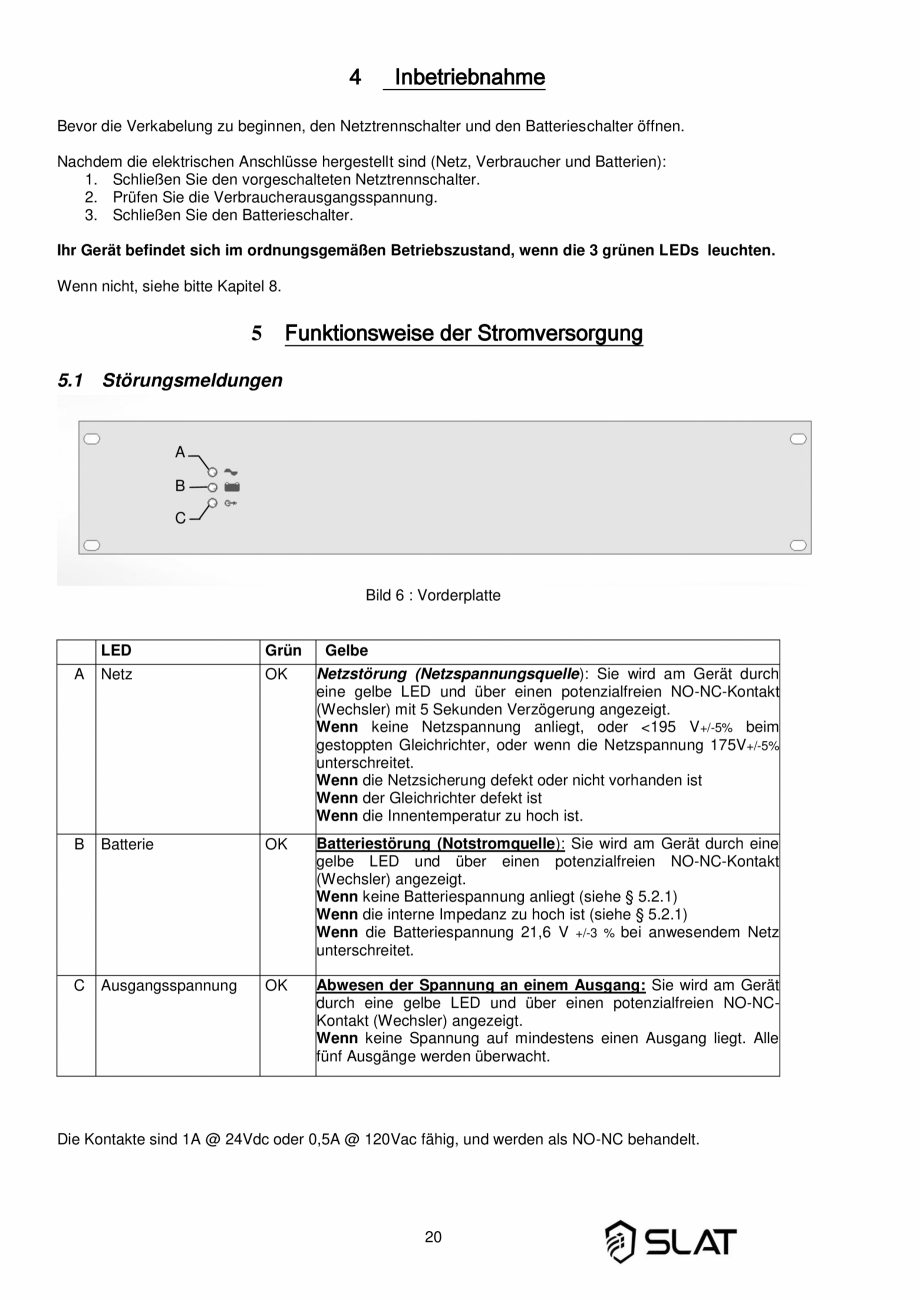 Pagina 20-Manualul utilizatorului - Incarcator baterie sursa de alimentare de rezerva 960W pentru sistem PA/VA...