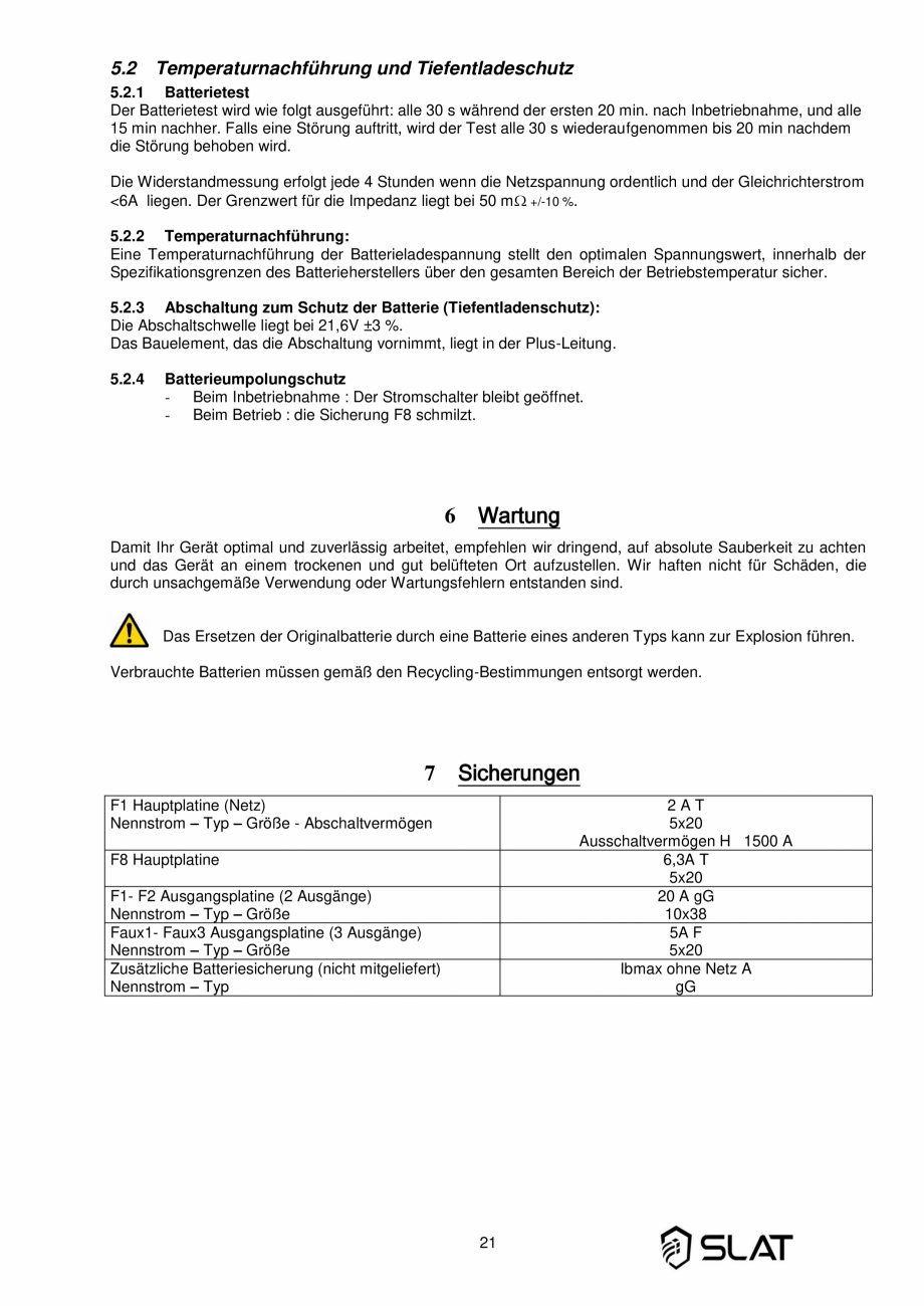 Pagina 21-Manualul utilizatorului - Incarcator baterie sursa de alimentare de rezerva 960W pentru sistem PA/VA...