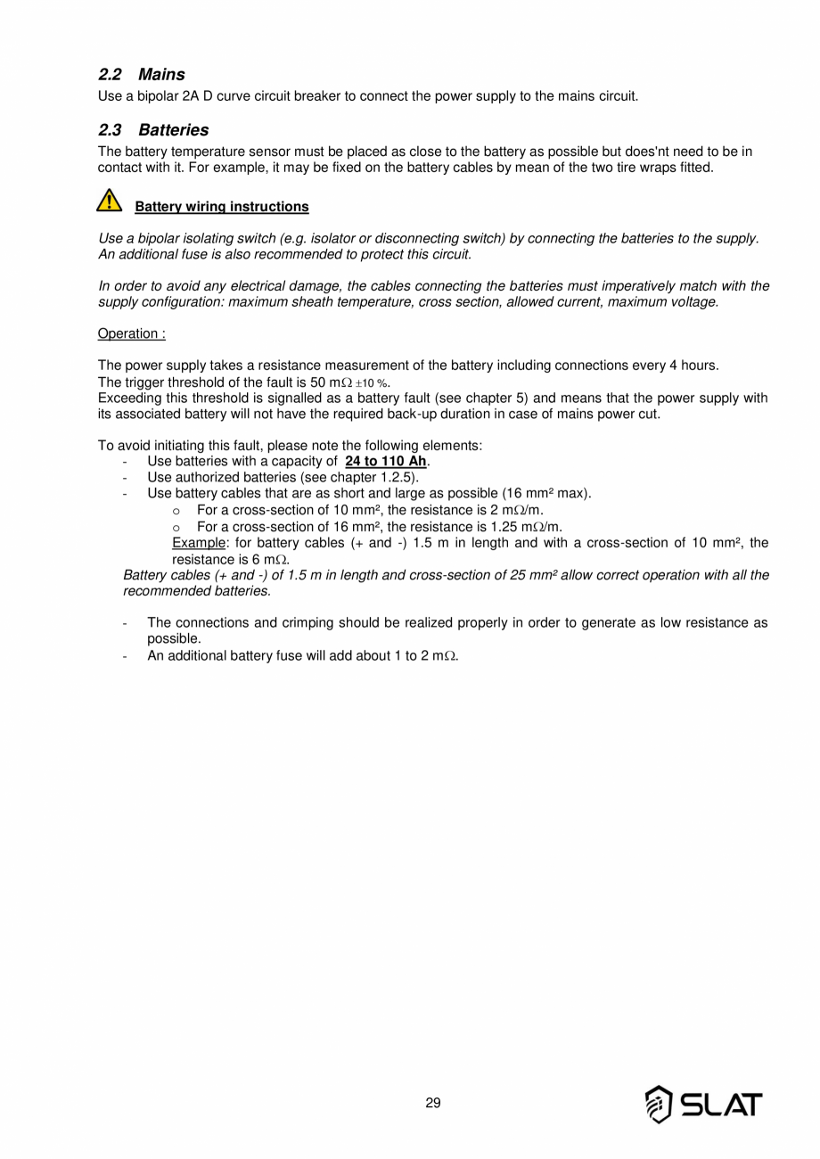 Pagina 29-Manualul utilizatorului - Incarcator baterie sursa de alimentare de rezerva 960W pentru sistem PA/VA...