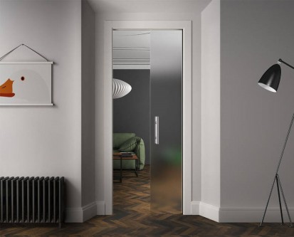 Usa culisanta in perete Vetro cu sticla securizata Usi de interior culisante in perete si pe